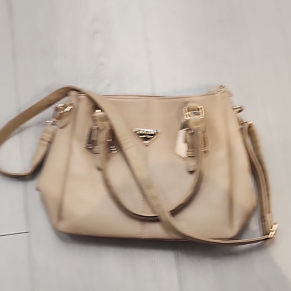 Elegant Tan Prada Handbag